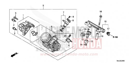 THROTTLE BODY NC750XDE de 2014